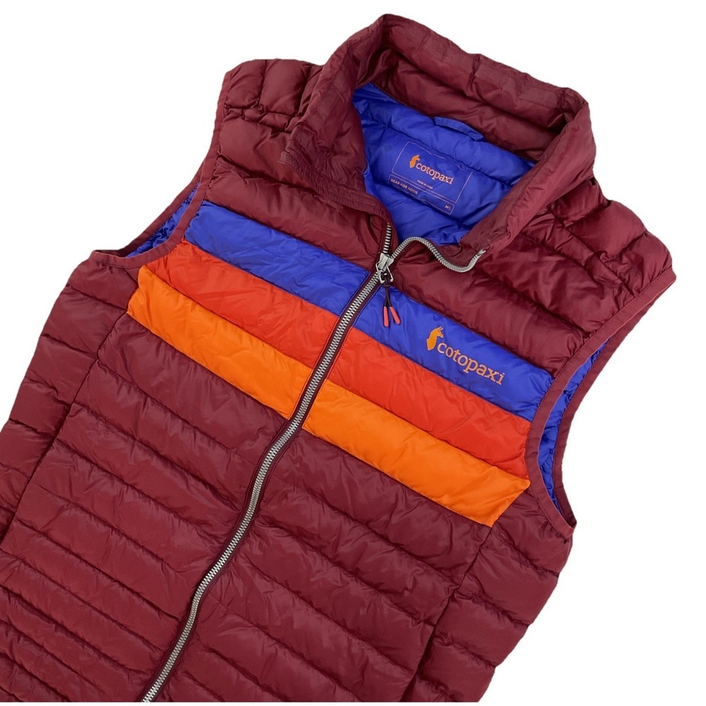 Cotopaxi Fuego Down Vest Puffer Jacket Colorblock Insulated Hiking Men Sz S